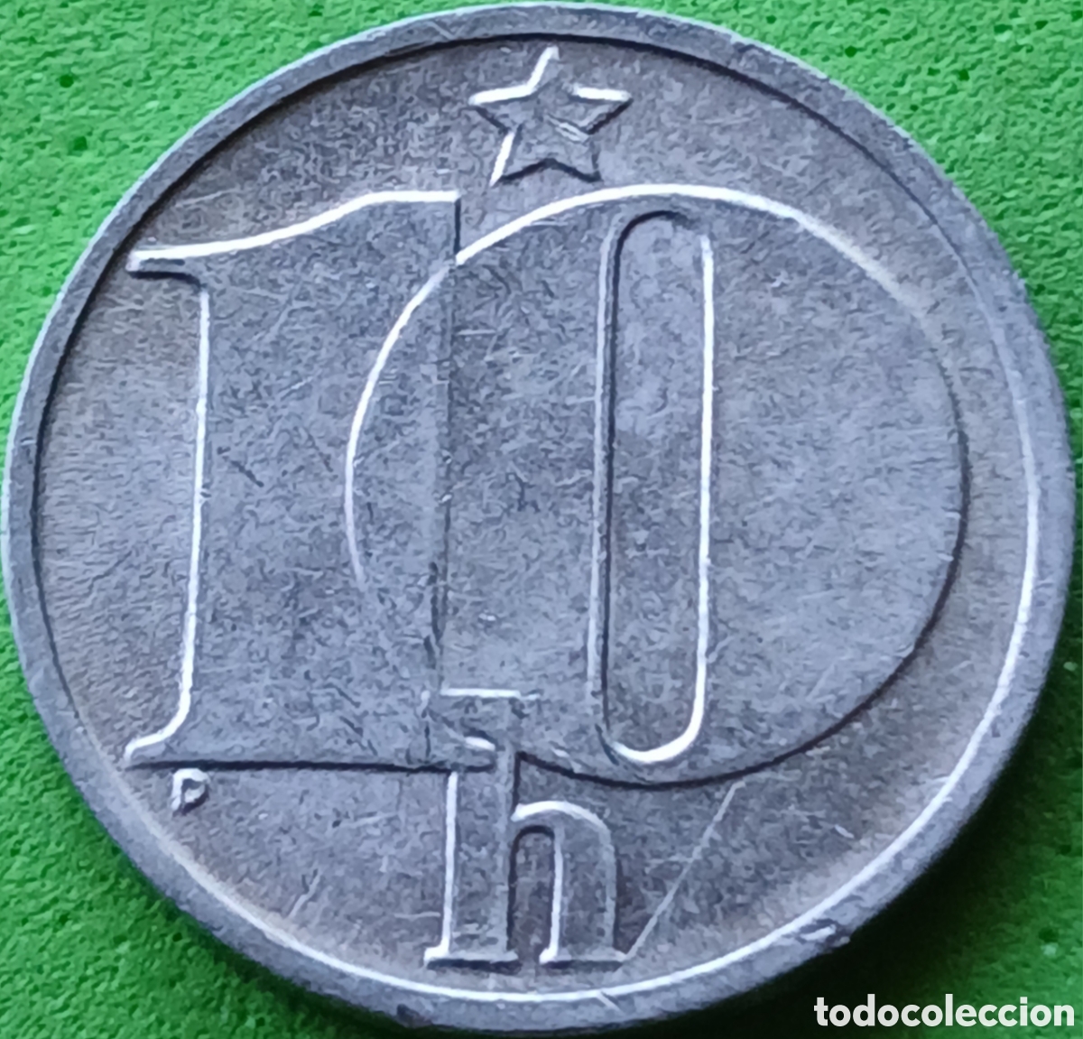 Monedas antiguas de Europa: Checoslovaquia 10 hellers 1985 km#80