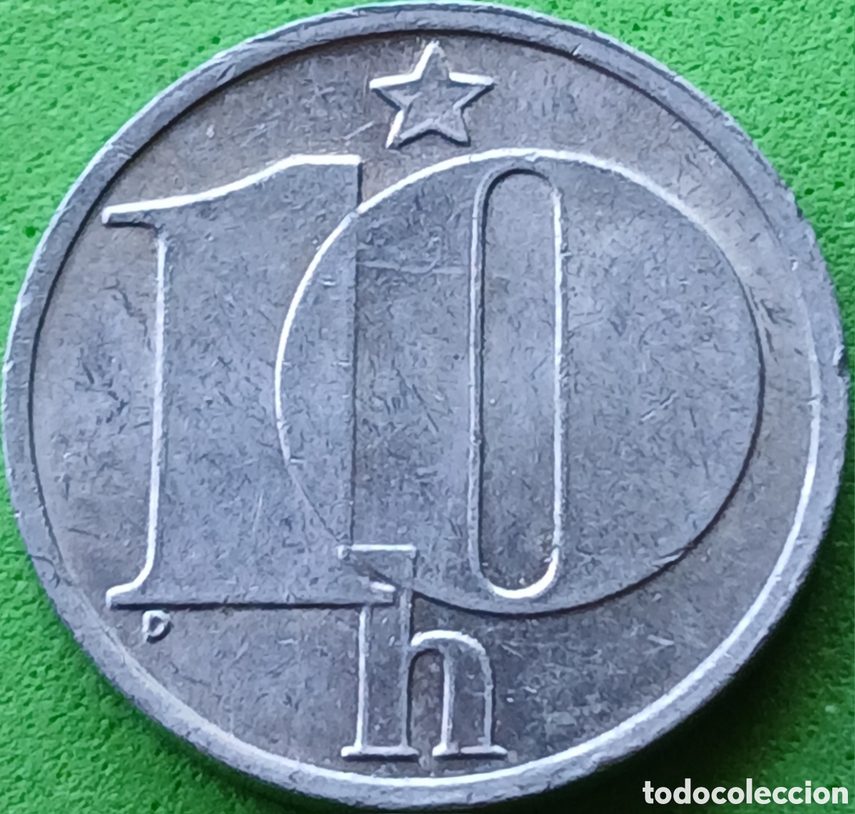 Monedas antiguas de Europa: Checoslovaquia 10 hellers 1986 km#80