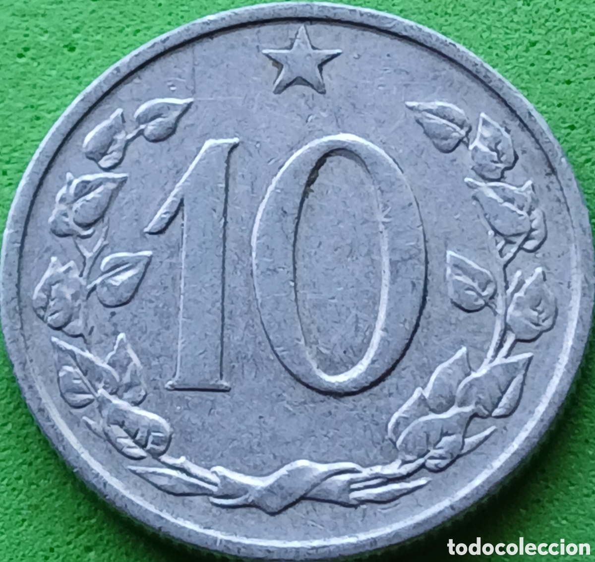 Monedas antiguas de Europa: Checoslovaquia 10 hellers 1962 km#49.1