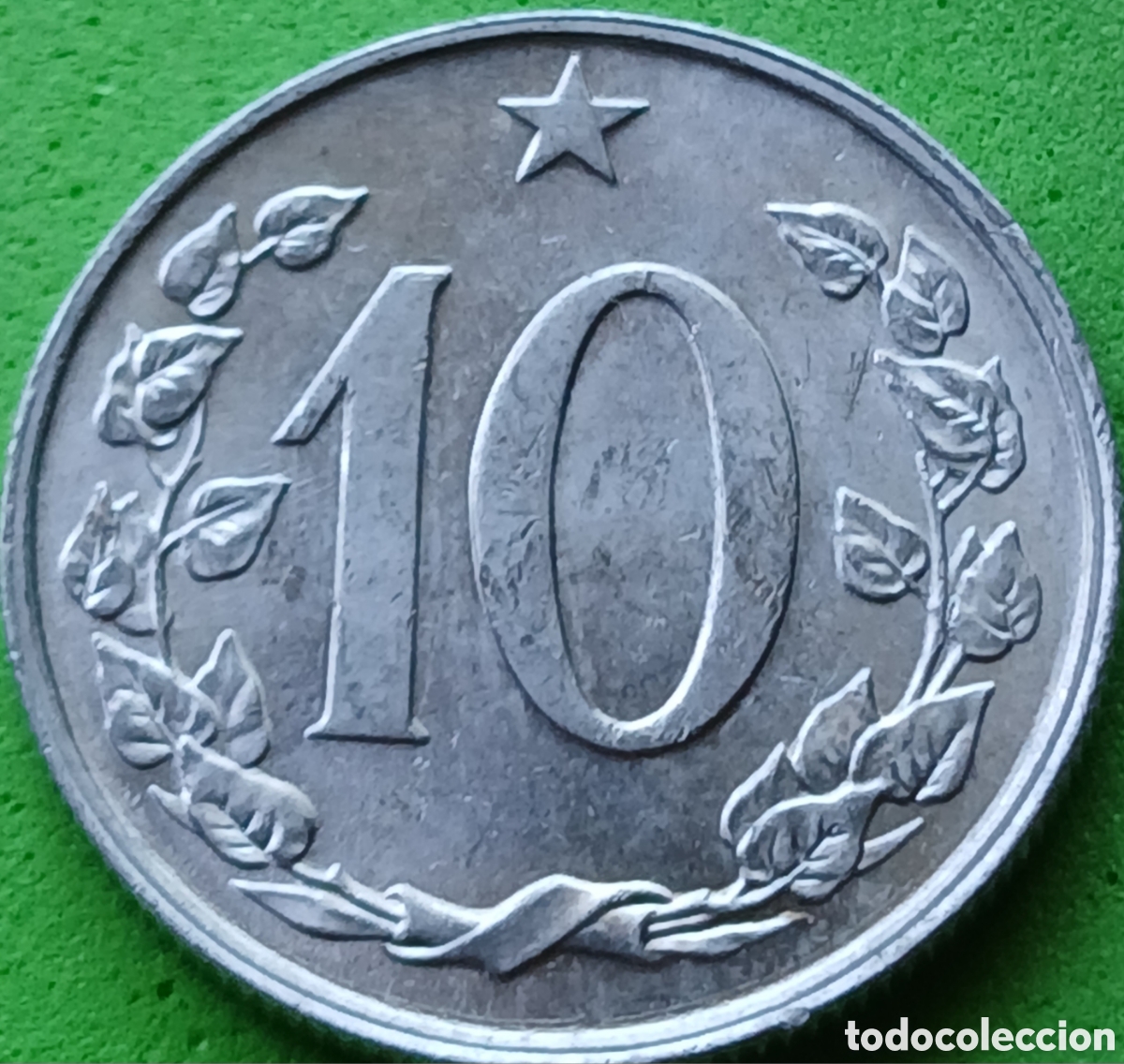 Monedas antiguas de Europa: Checoslovaquia 10 hellers 1969 km#49.1