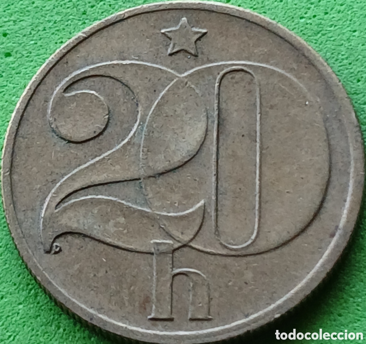 Monedas antiguas de Europa: Checoslovaquia 20 hellers 1985 km#74