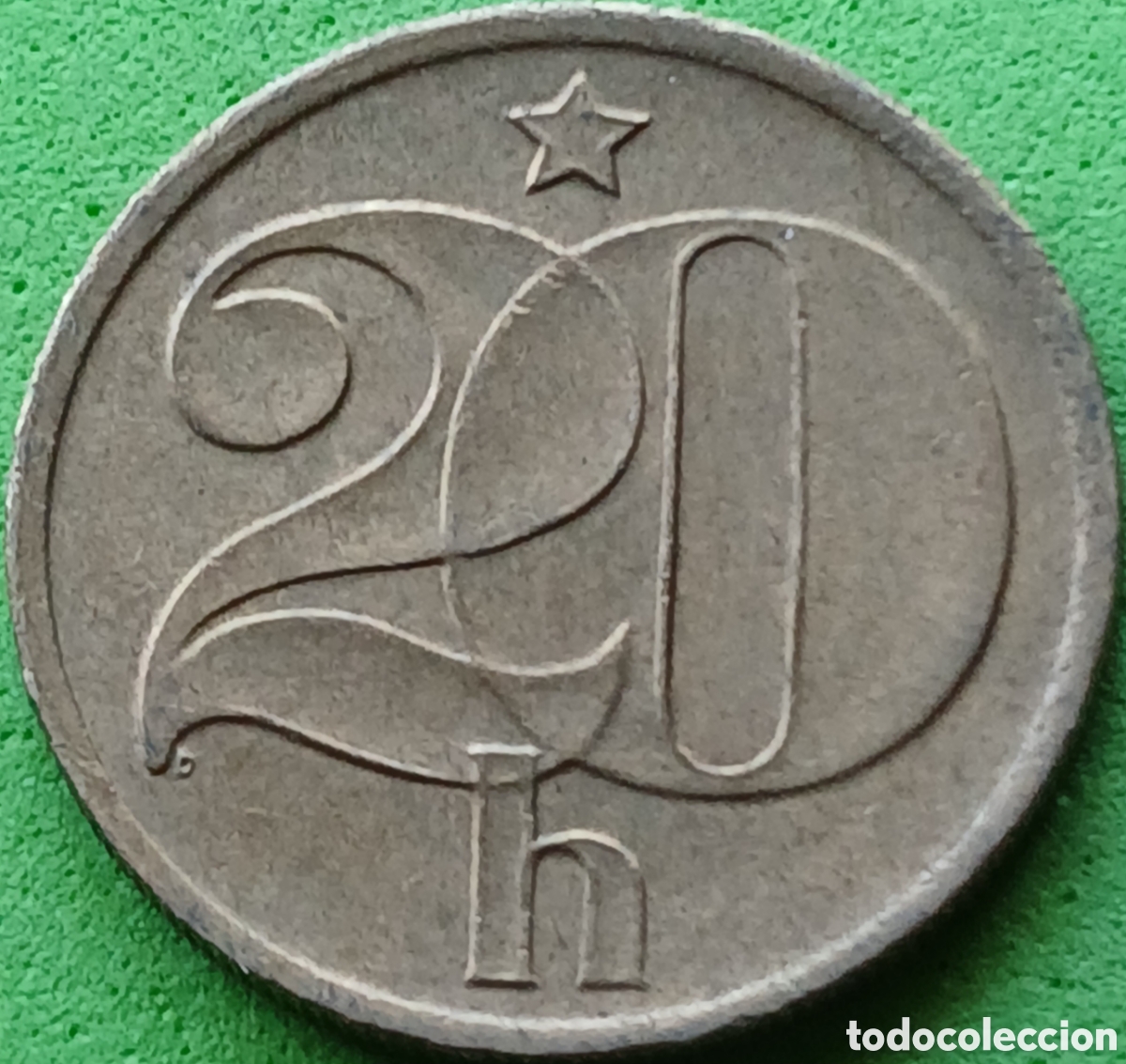 Monedas antiguas de Europa: Checoslovaquia 20 hellers 1976 km#74