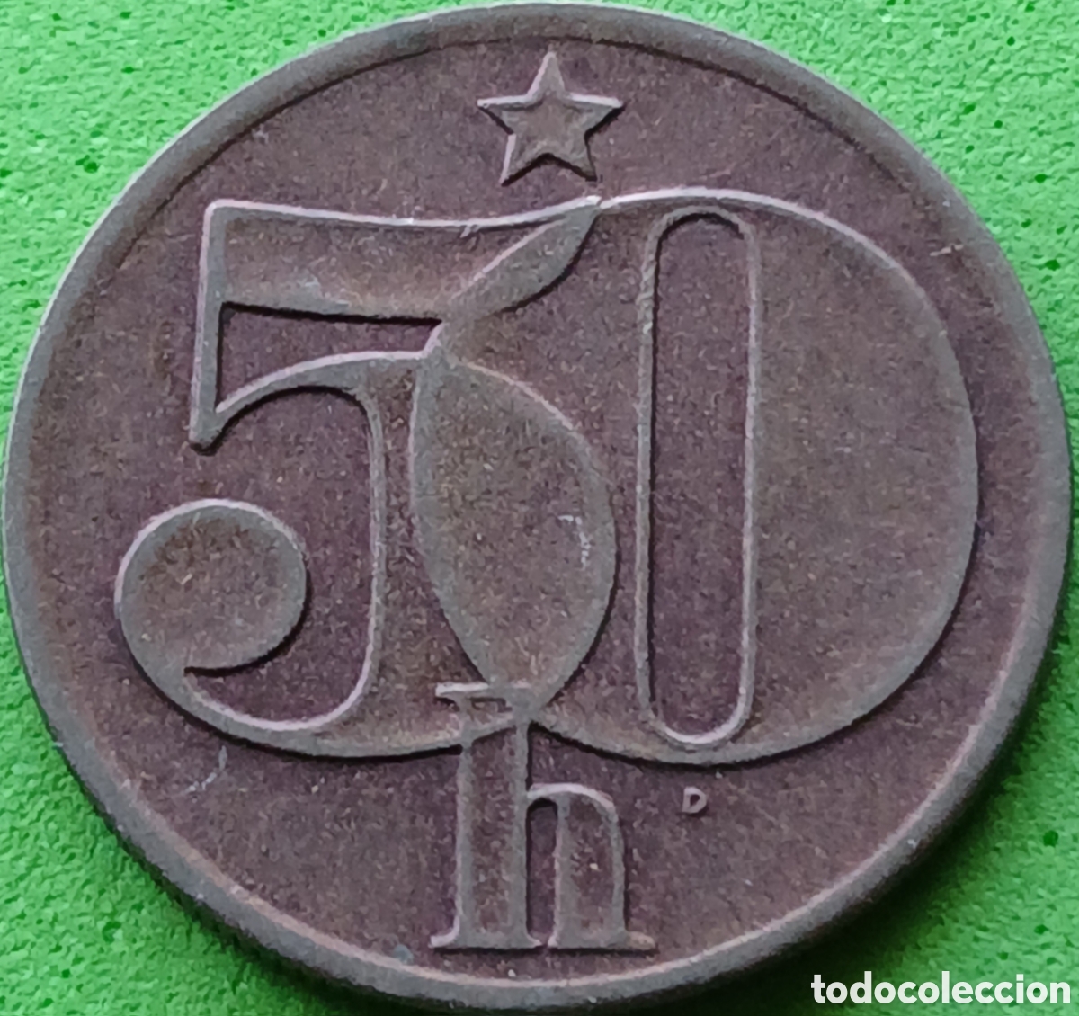 Monedas antiguas de Europa: Checoslovaquia 50 hellers 1982 km#89