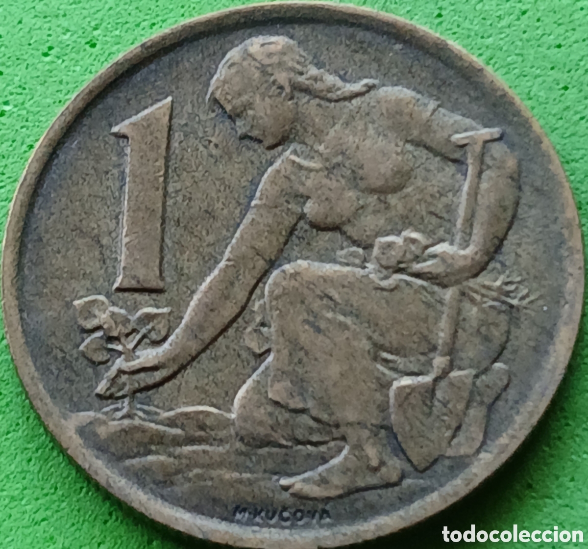 Monedas antiguas de Europa: Checoslovaquia 1 corona 1963 km#50