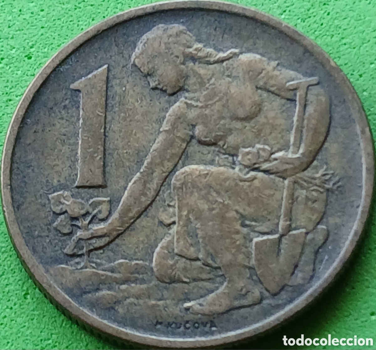 Monedas antiguas de Europa: Checoslovaquia 1 corona 1969 km#50