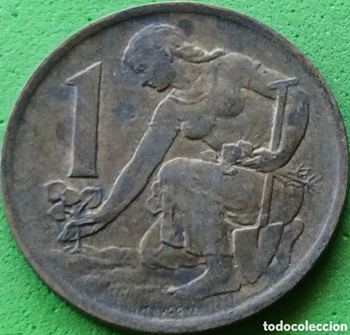 Monedas antiguas de Europa: Checoslovaquia 1 corona 1976 km#50