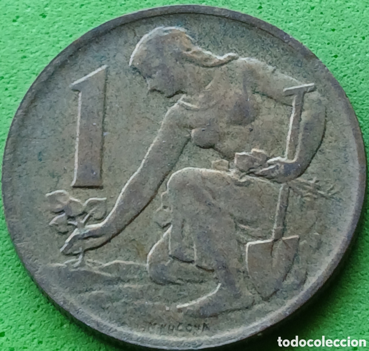 Monedas antiguas de Europa: Checoslovaquia 1 corona 1983 km#50