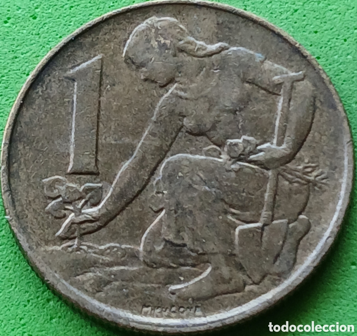 Monedas antiguas de Europa: Checoslovaquia 1 corona 1989 km#50