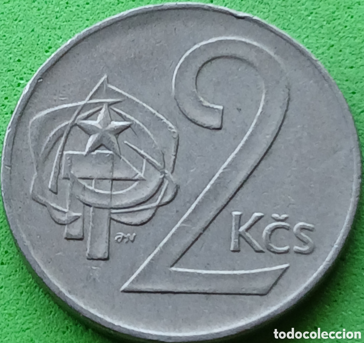 Monedas antiguas de Europa: Checoslovaquia 2 coronas 1974 km#75