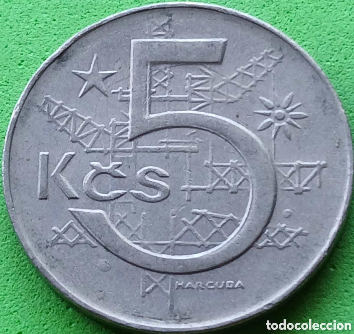 Monedas antiguas de Europa: Checoslovaquia 5 coronas 1984 km#60