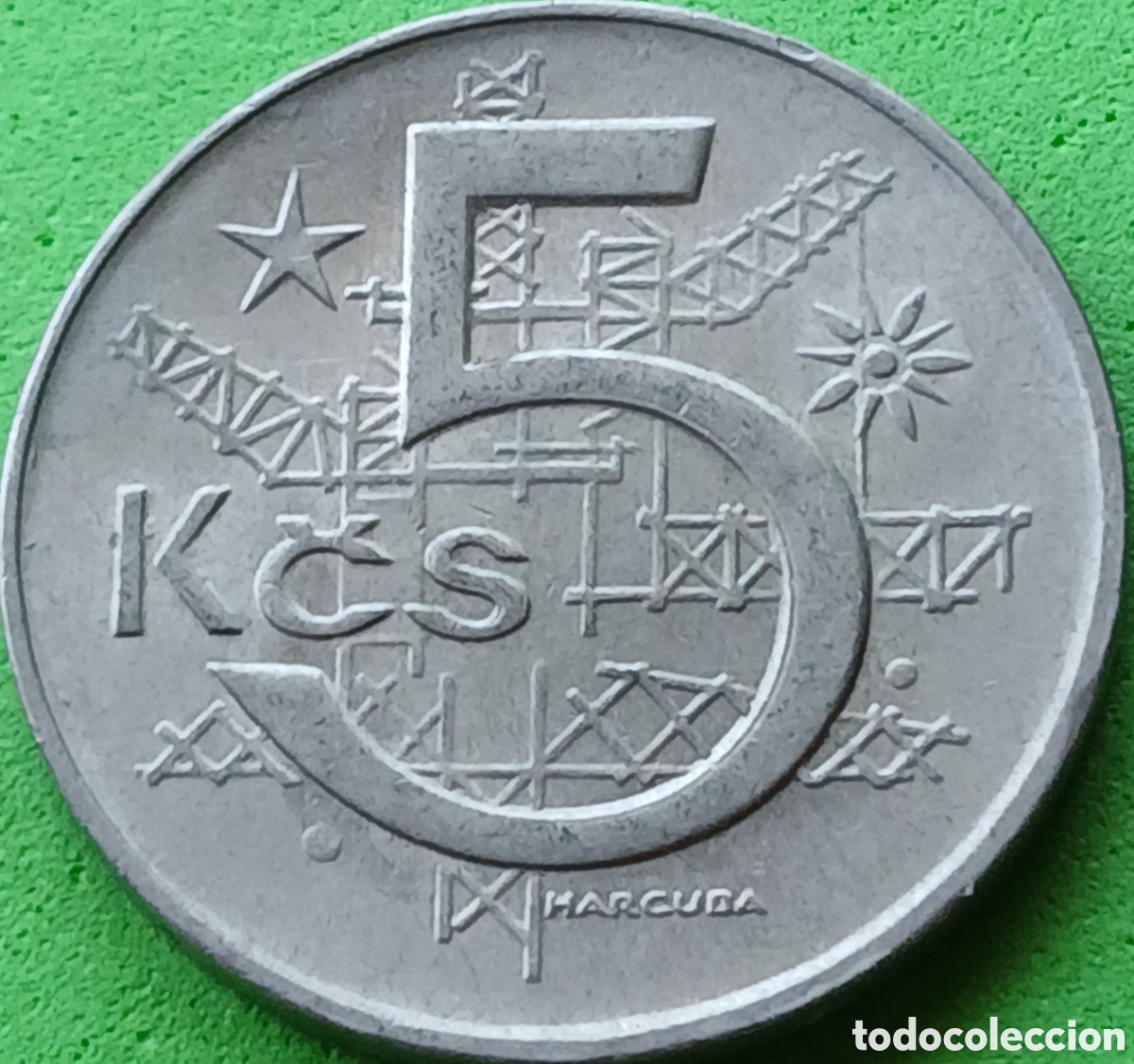 Monedas antiguas de Europa: Checoslovaquia 5 coronas 1969 km#60
