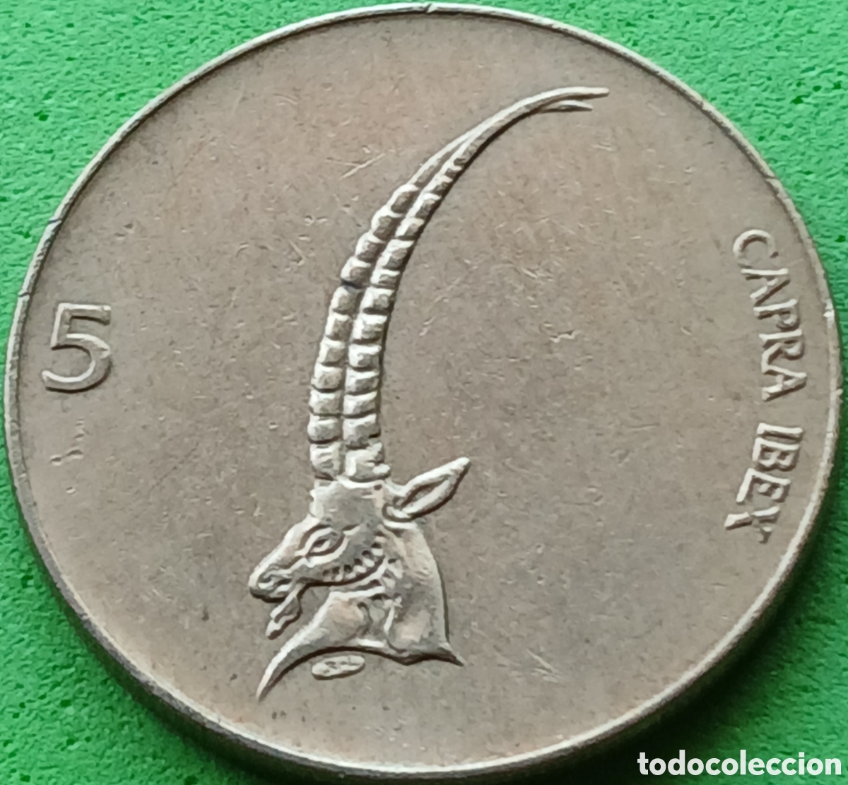 Monedas antiguas de Europa: Eslovenia 5 tolarjev 1992 km#6