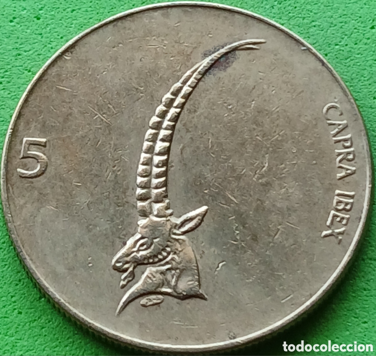 Monedas antiguas de Europa: Eslovenia 5 tolarjev 1993 km#6