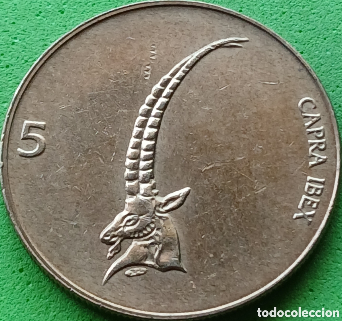Monedas antiguas de Europa: Eslovenia 5 tolarjev 1996 km#6