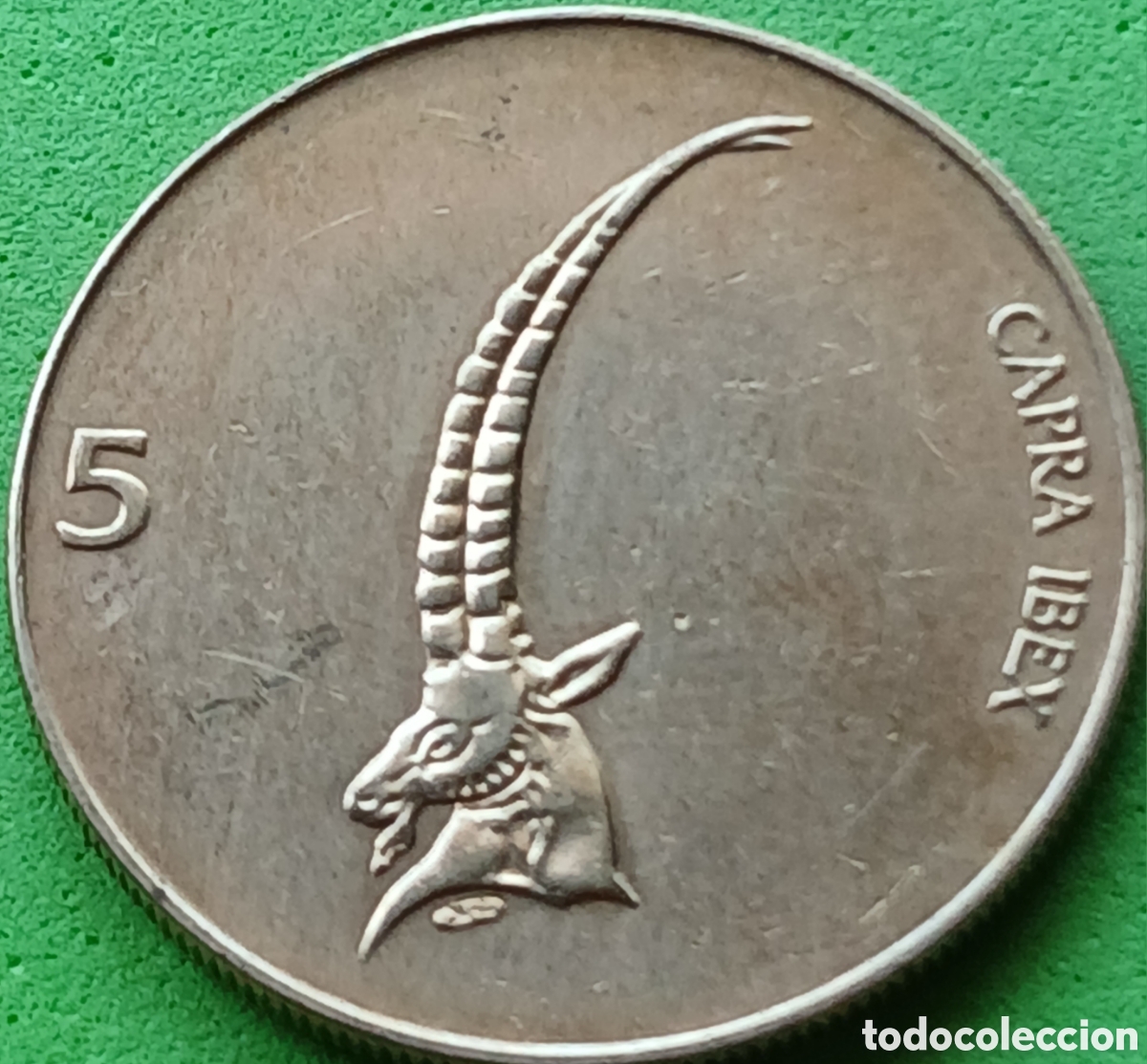 Monedas antiguas de Europa: Eslovenia 5 tolarjev 1997 km#6