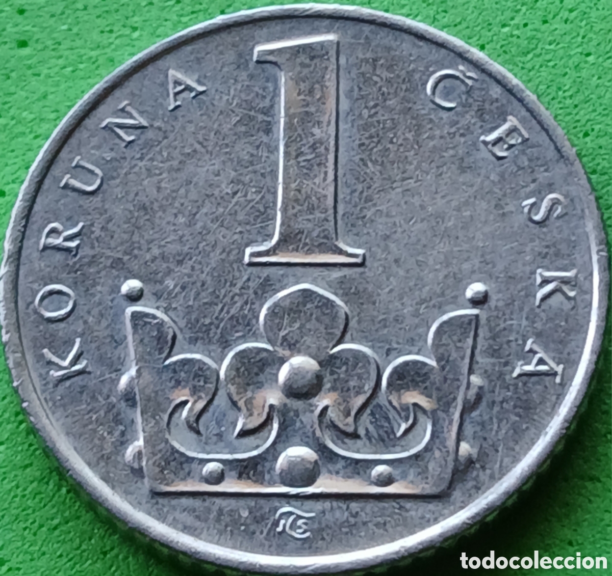 Monedas antiguas de Europa: Rep&uacute;blica Checa 1 corona 1994 km#7