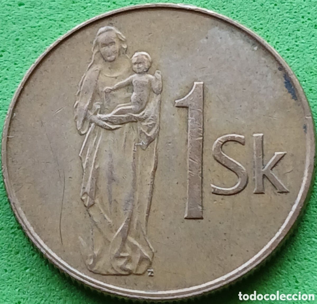 Monedas antiguas de Europa: Eslovaquia 1 corona 1994 km#12