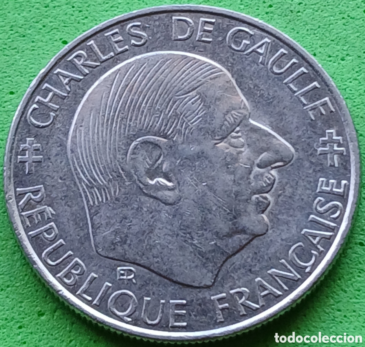 Monedas antiguas de Europa: Francia 1 franco 1988 km#963 Charles de Gaulle