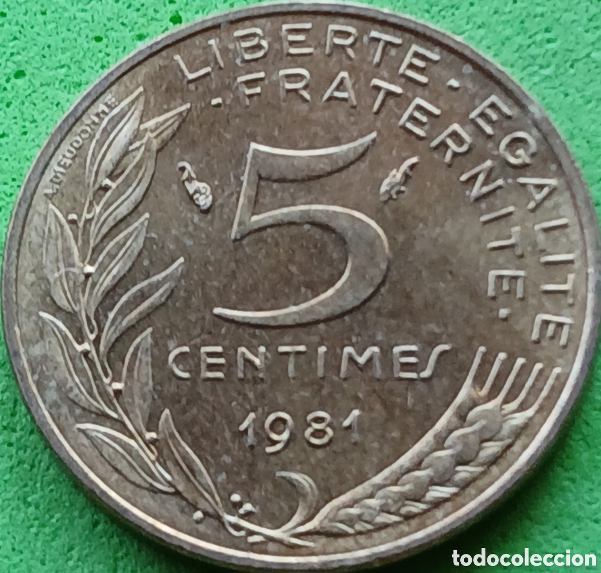 Monedas antiguas de Europa: Francia 5 c&eacute;ntimos 1981 km#933