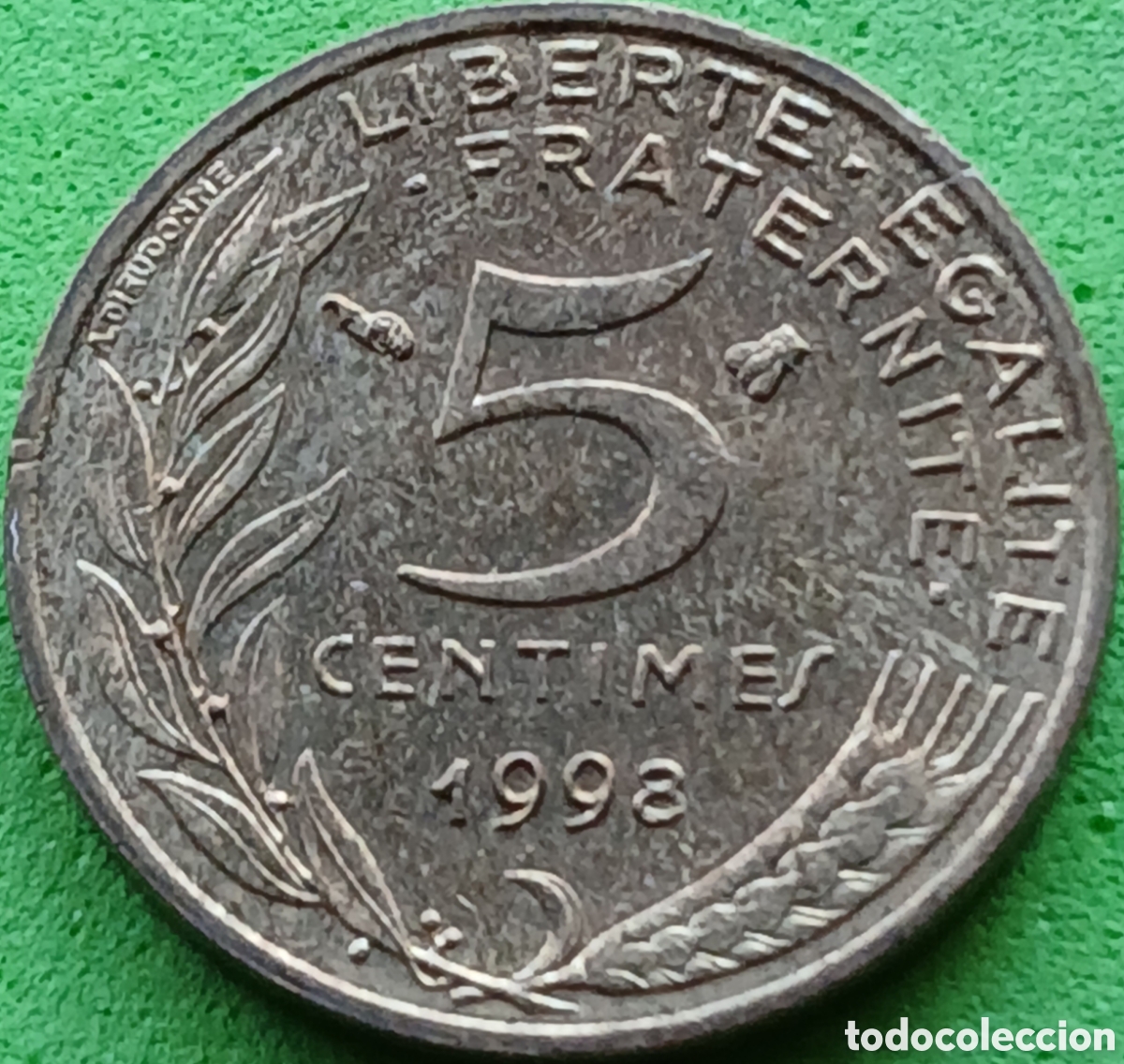Monedas antiguas de Europa: Francia 5 c&eacute;ntimos 1998 km#933