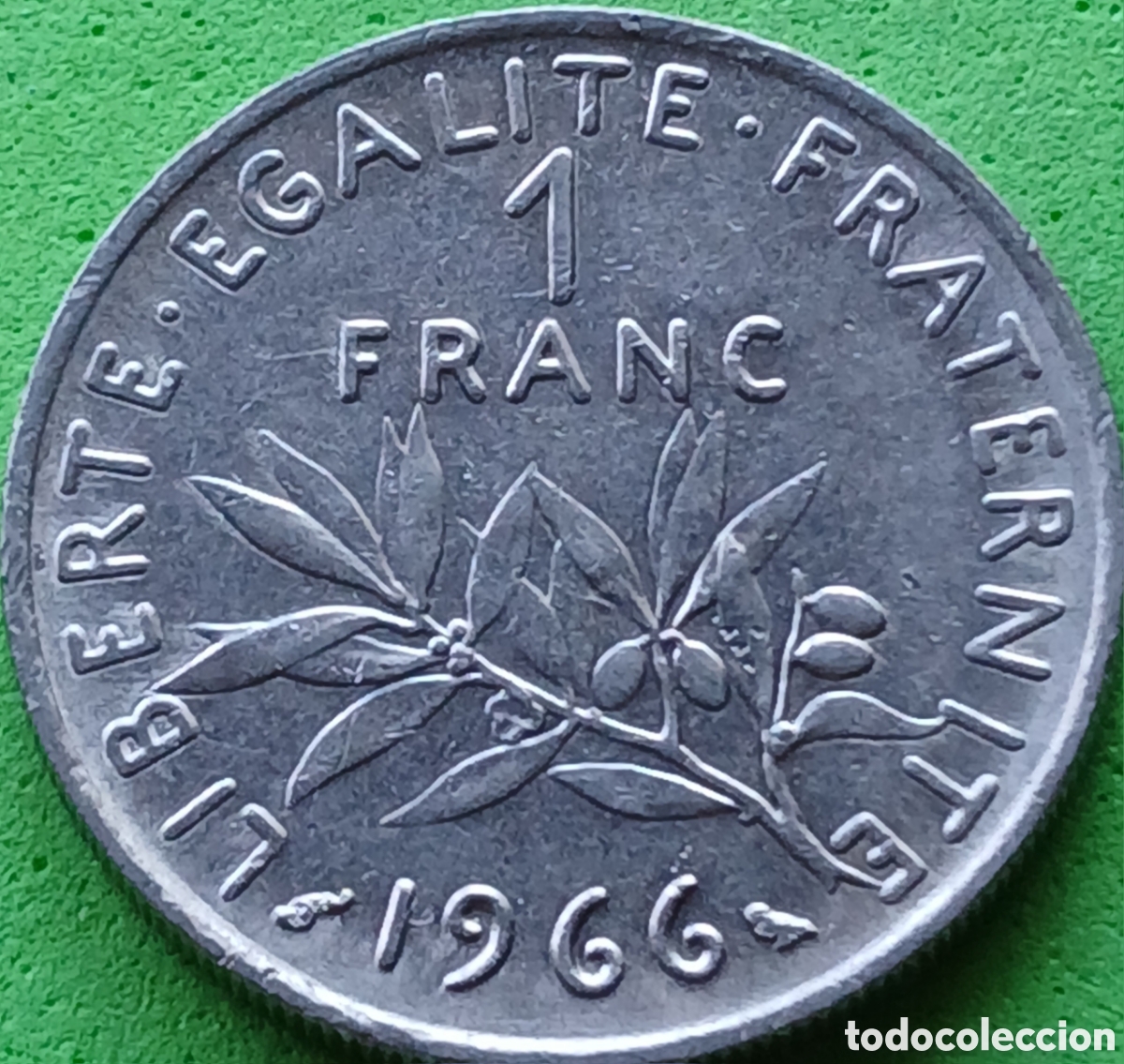 Monedas antiguas de Europa: Francia 1 franco 1966 km#925