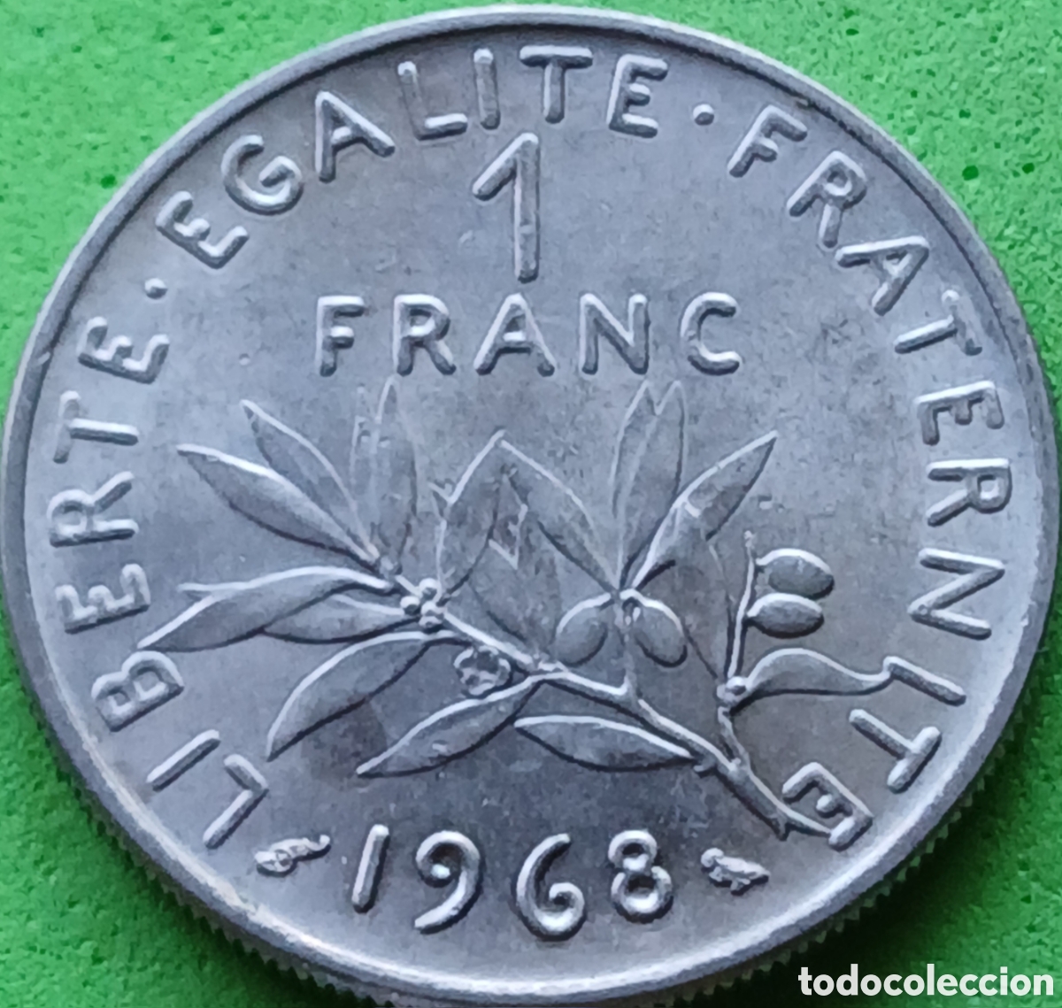 Monedas antiguas de Europa: Francia 1 franco 1968 km#925