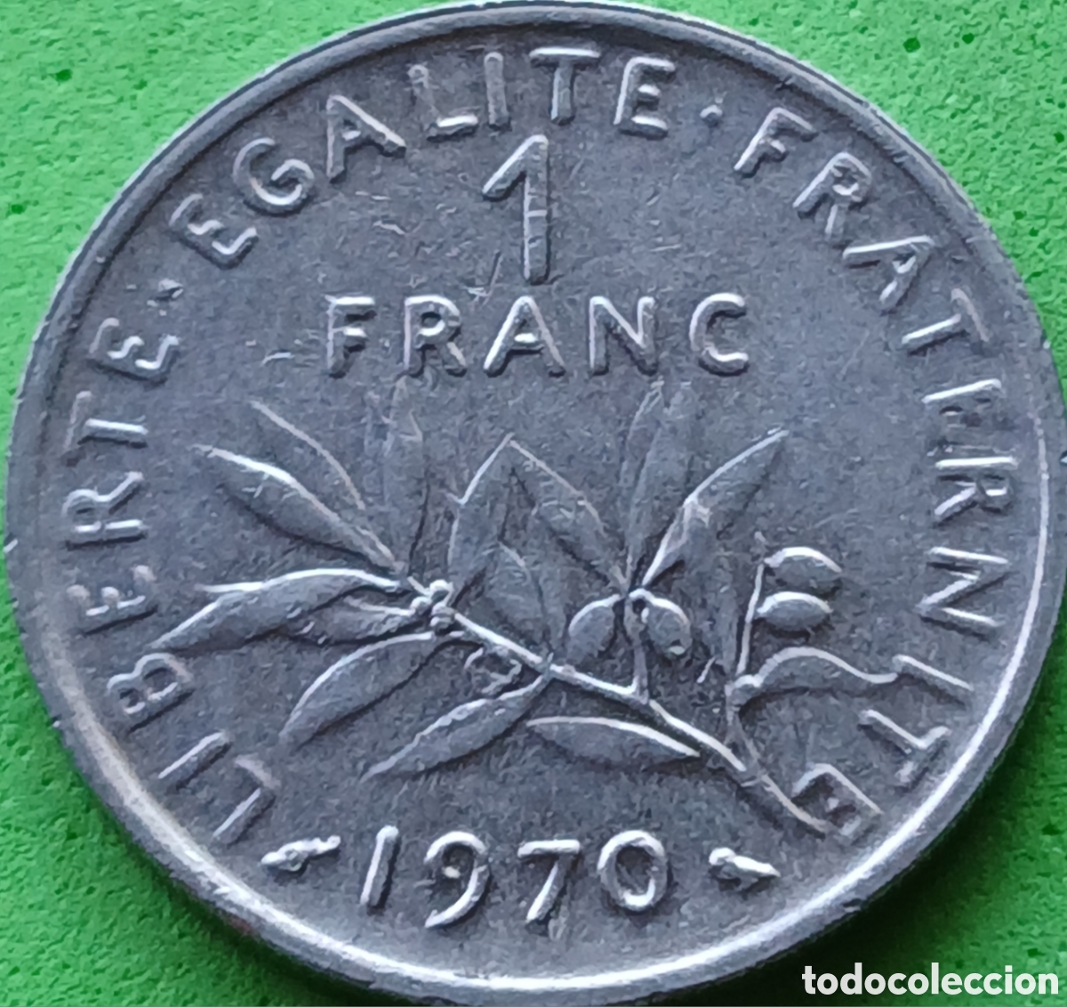 Monedas antiguas de Europa: Francia 1 franco 1970 km#925