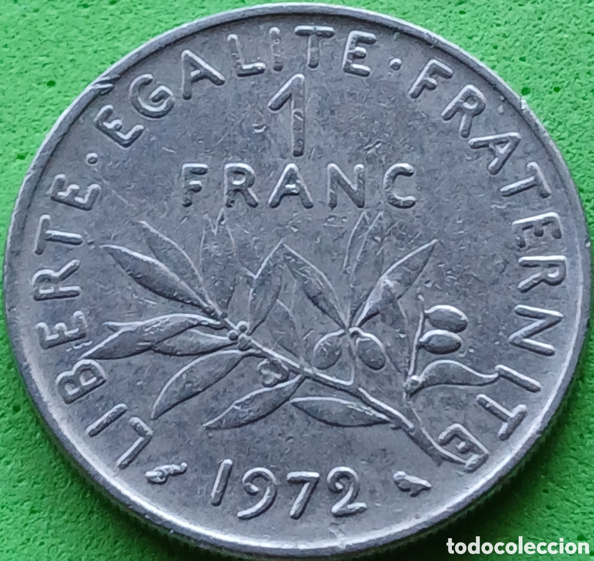 Monedas antiguas de Europa: Francia 1 franco 1972 km#925