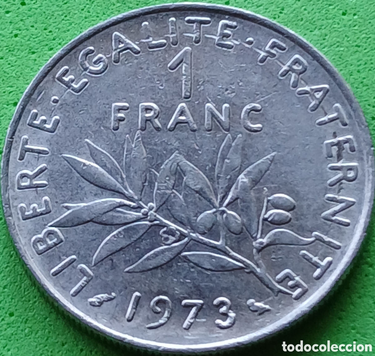 Monedas antiguas de Europa: Francia 1 franco 1973 km#925