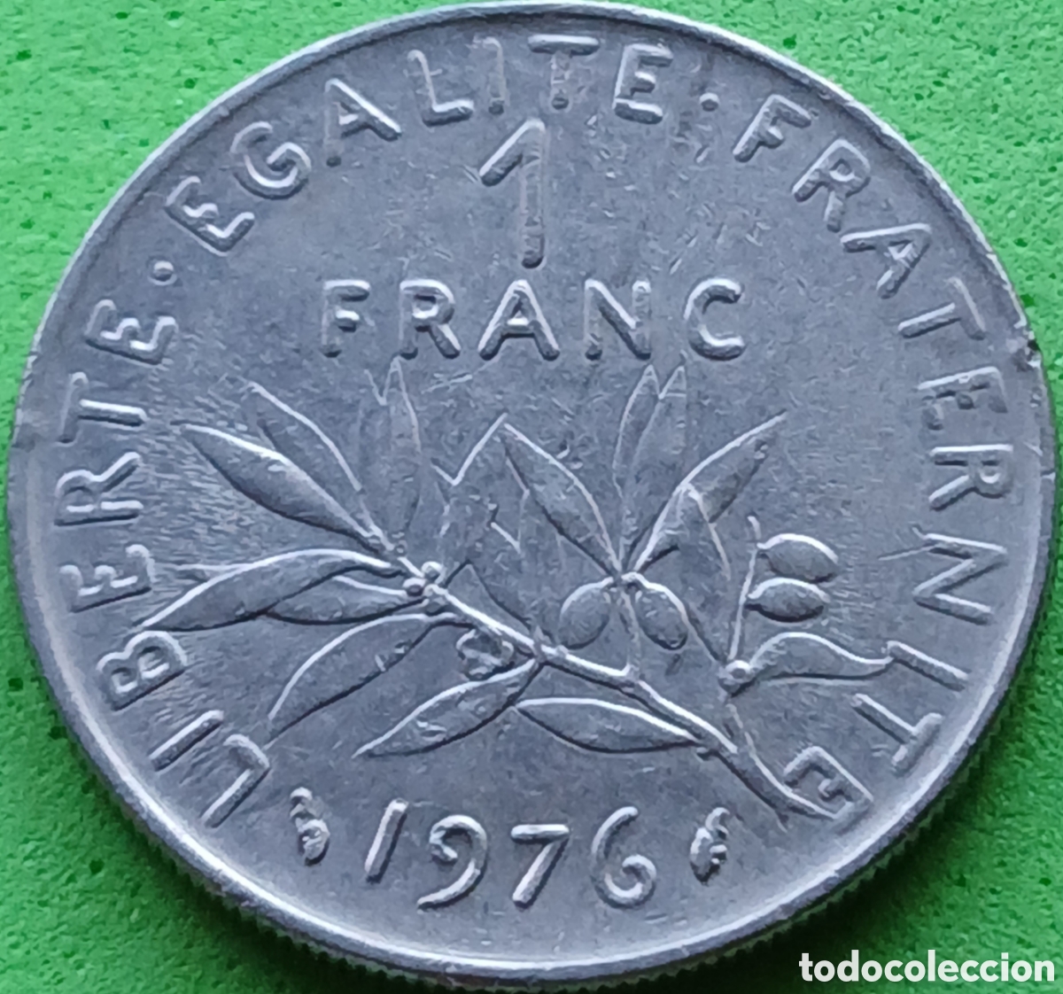 Monedas antiguas de Europa: Francia 1 franco 1976 km#925