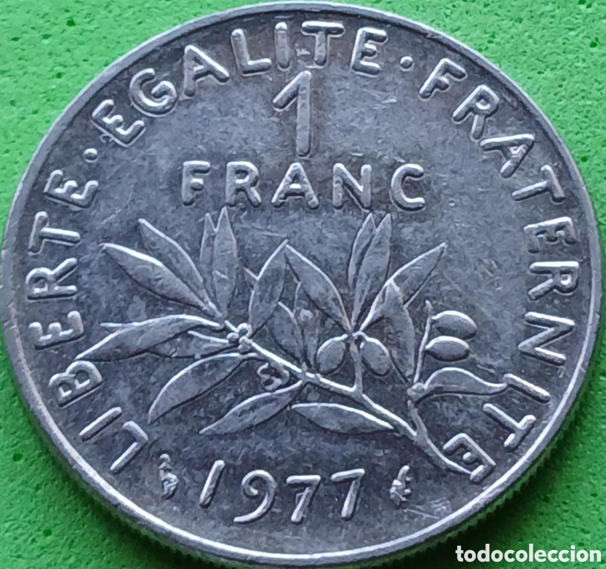 Monedas antiguas de Europa: Francia 1 franco 1977 km#925