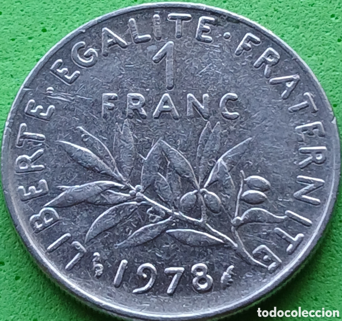 Monedas antiguas de Europa: Francia 1 franco 1978 km#925