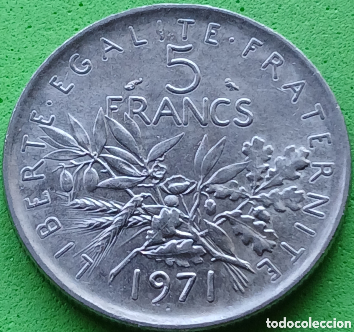 Monedas antiguas de Europa: Francia 5 francos 1971 km#926a