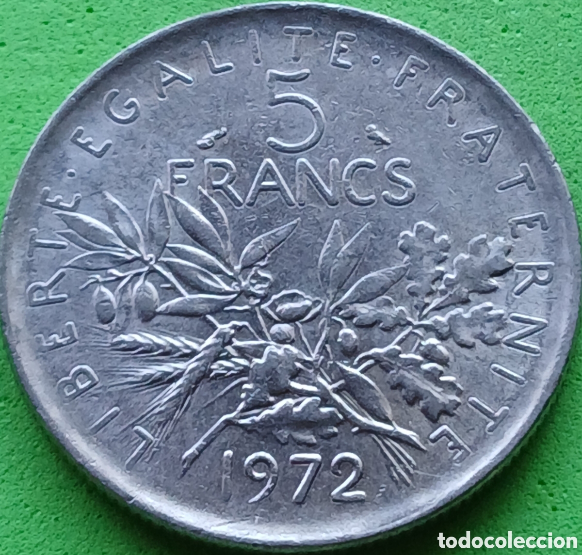 Monedas antiguas de Europa: Francia 5 francos 1972 km#926a