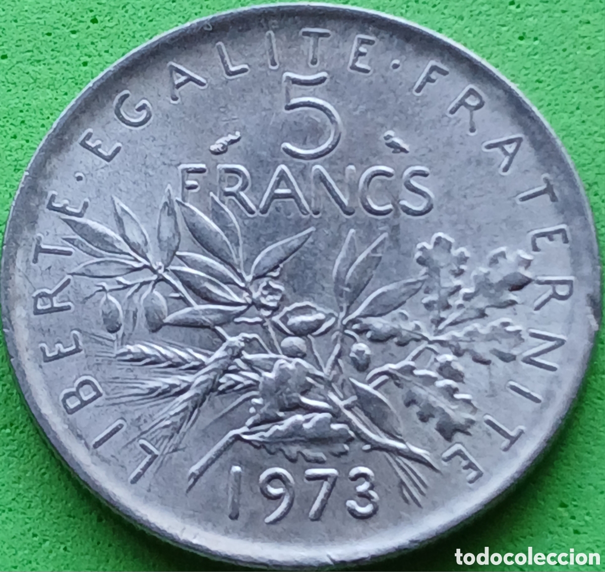 Monedas antiguas de Europa: Francia 5 francos 1973 km#926a