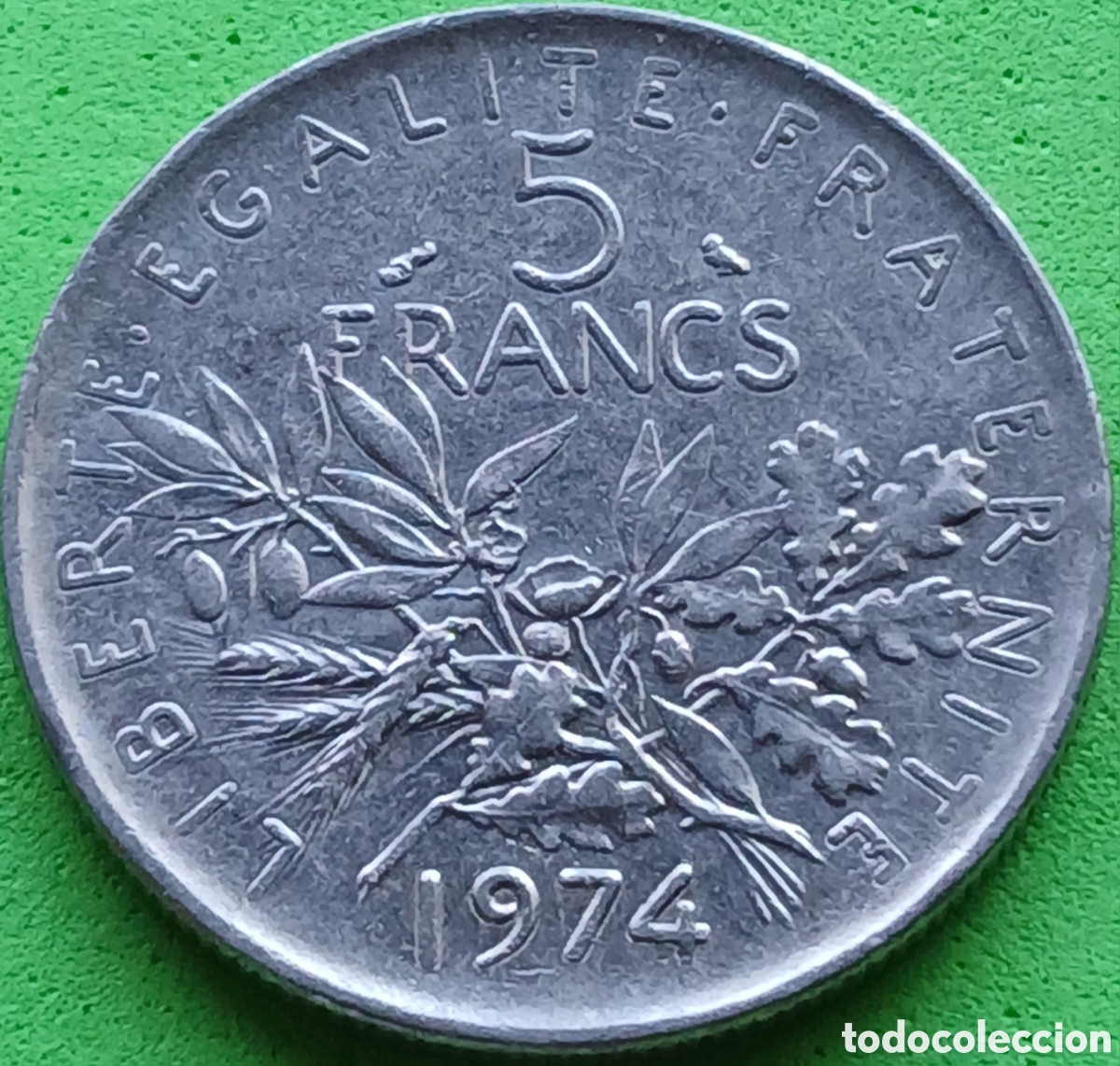 Monedas antiguas de Europa: Francia 5 francos 1974 km#926a