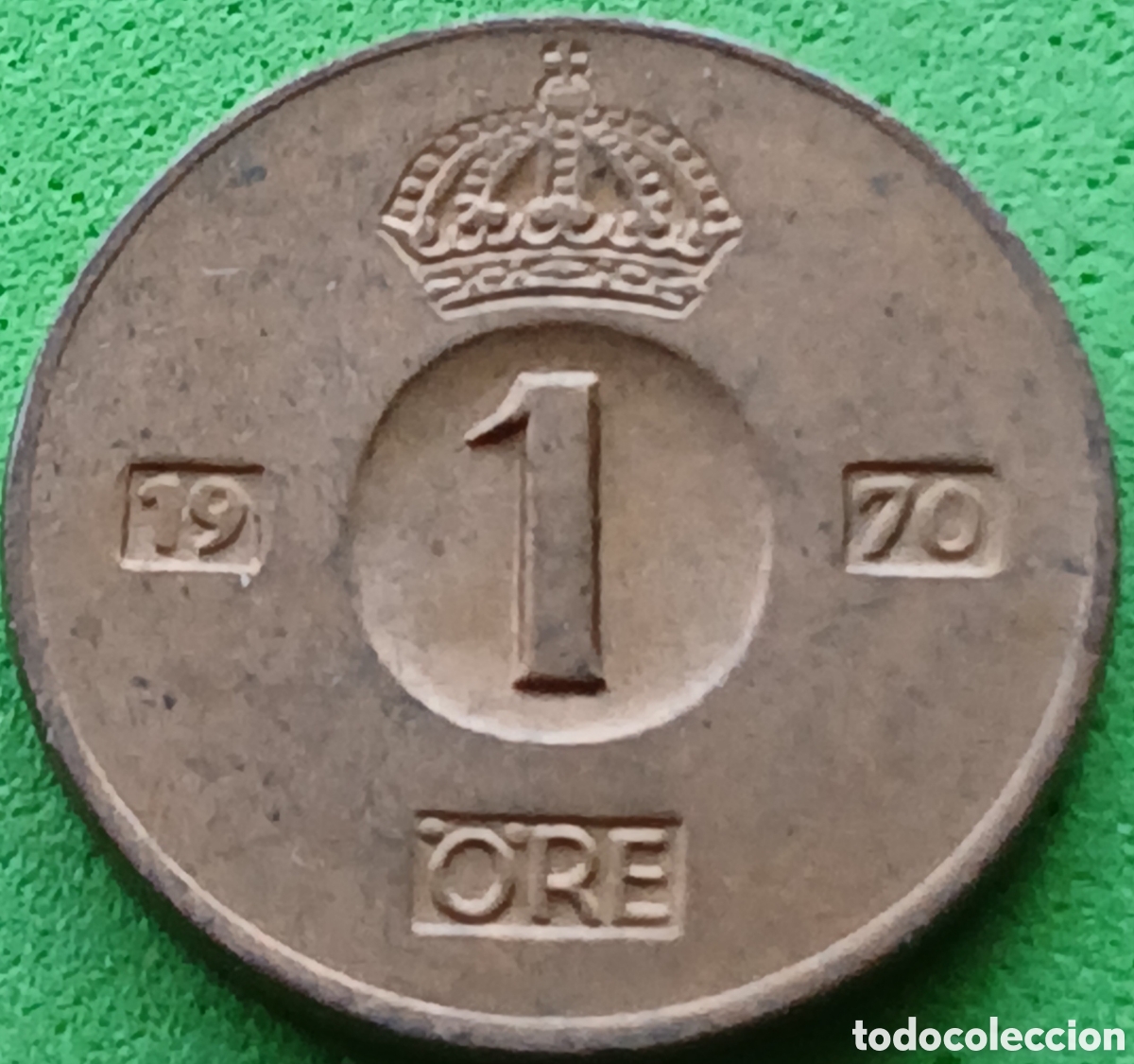 Monedas antiguas de Europa: Suecia 1 ore 1970 km#820