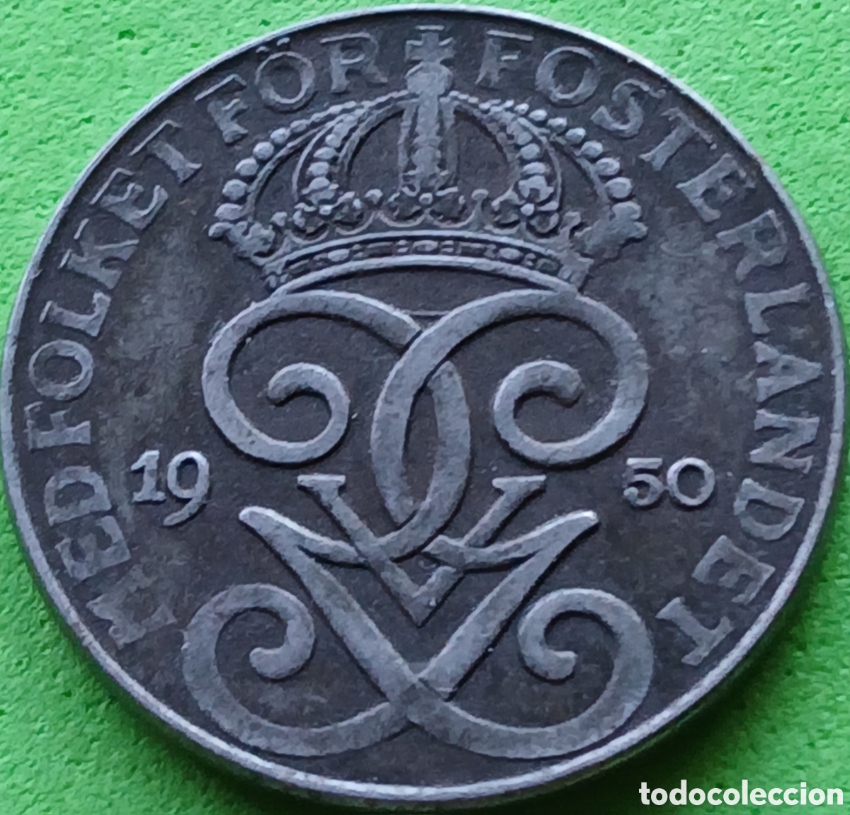 Monedas antiguas de Europa: Suecia 2 ore 1950 km#811