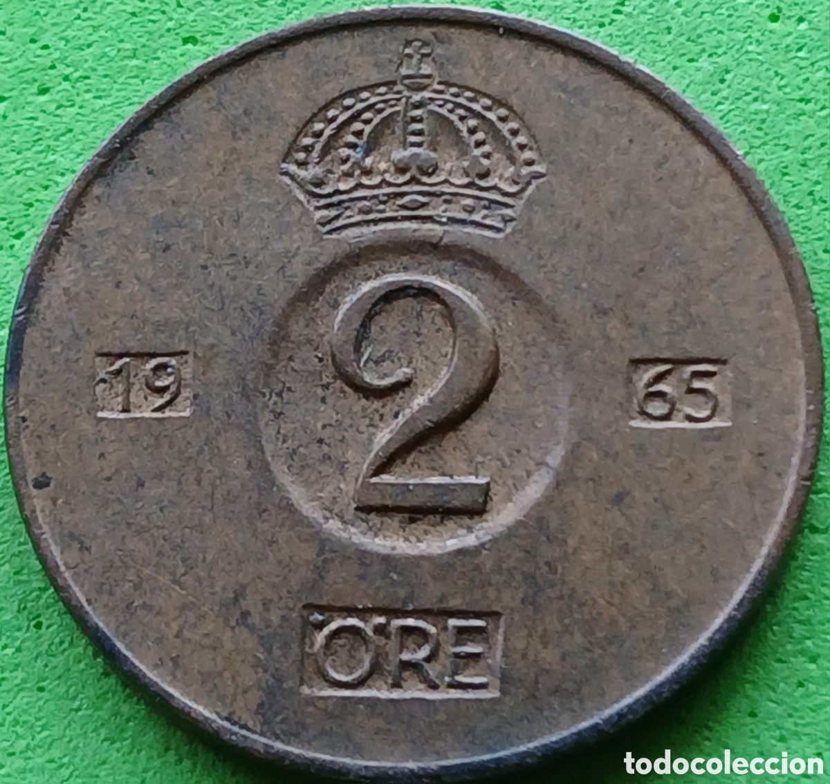 Monedas antiguas de Europa: Suecia 2 ore 1965 km#821