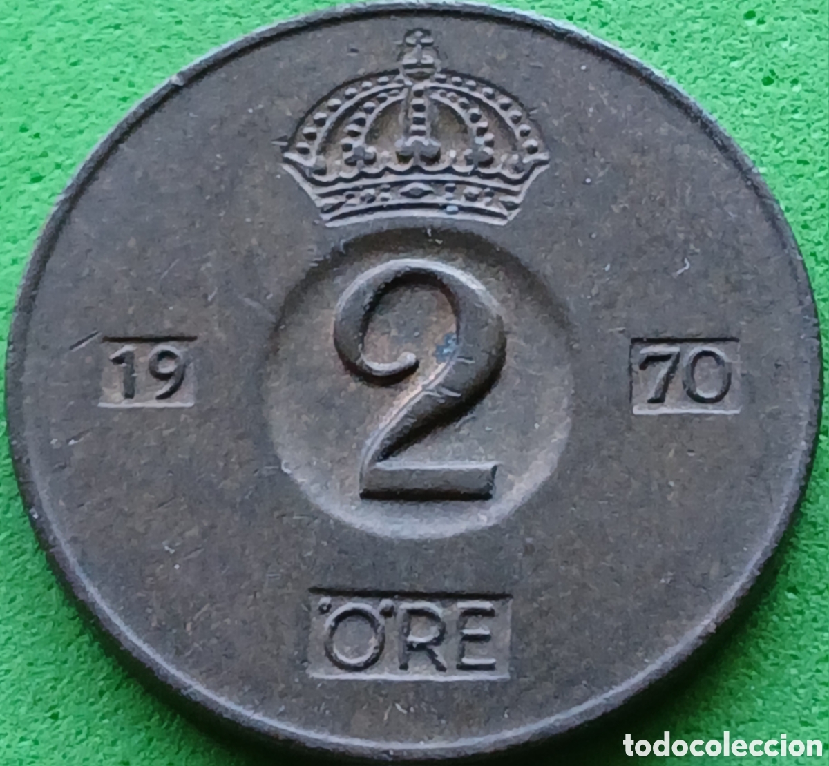 Monedas antiguas de Europa: Suecia 2 ore 1970 km#821