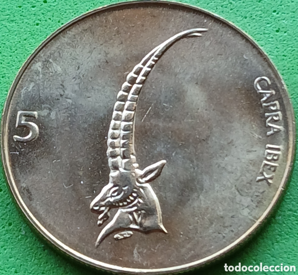 Monedas antiguas de Europa: Eslovenia 5 tolarjev 2000 km#6