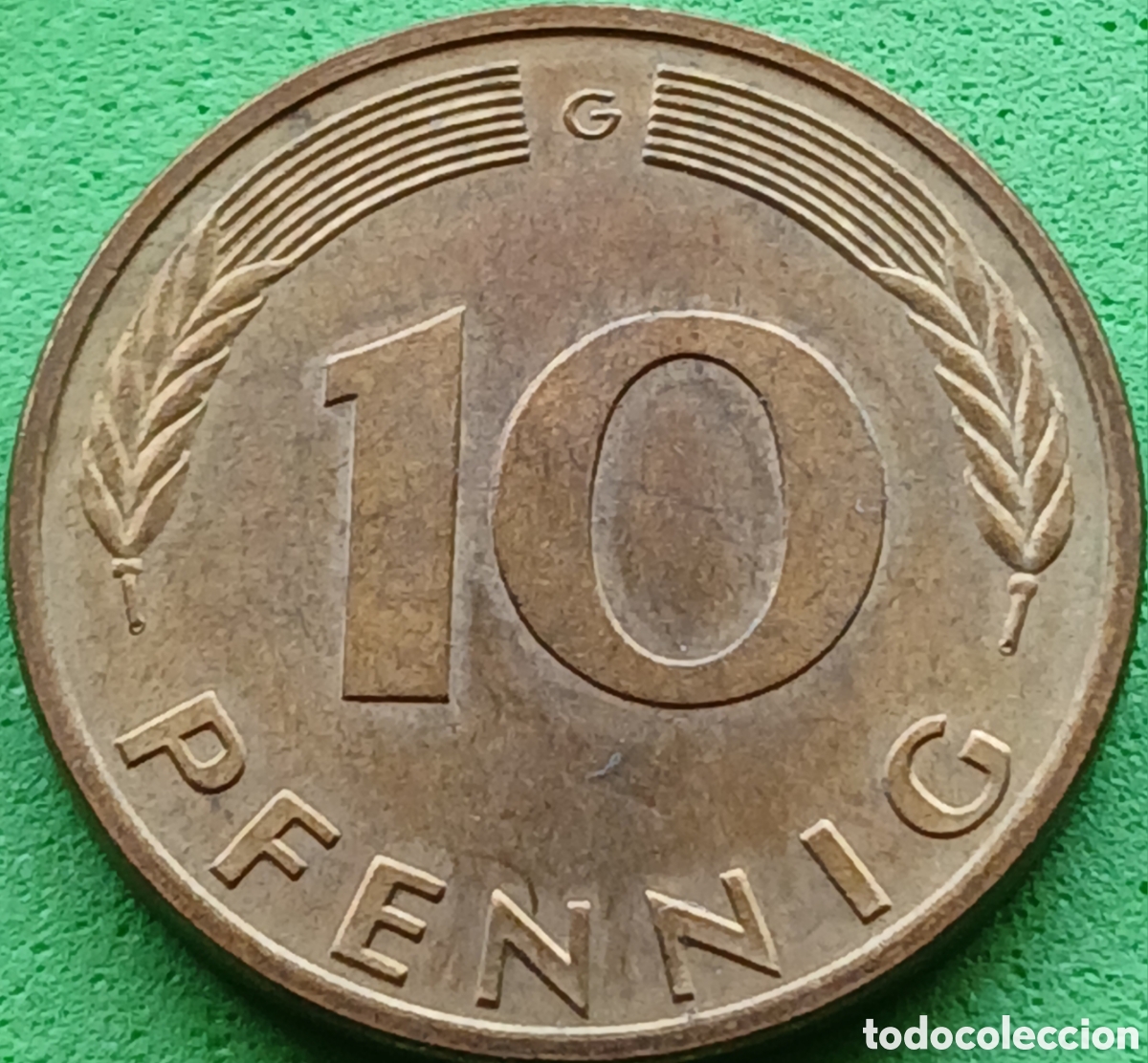 Monedas antiguas de Europa: Alemania Occidental 10 pfennig 1979 G km#108