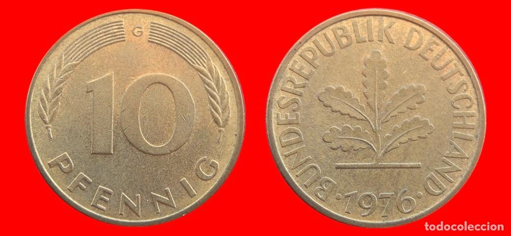 Monedas antiguas de Europa: 10 PFENNIG 1976-G BRD ALEMANIA-154610
