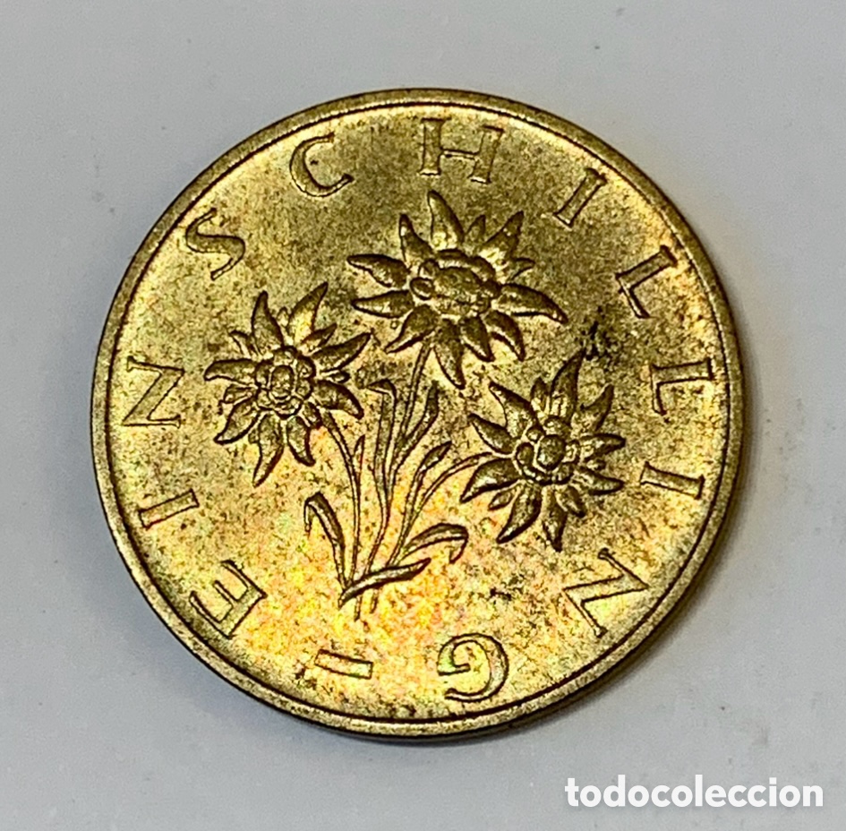 Monedas antiguas de Europa: Moneda. Republik Osterreich. 1 Schilling 1989.