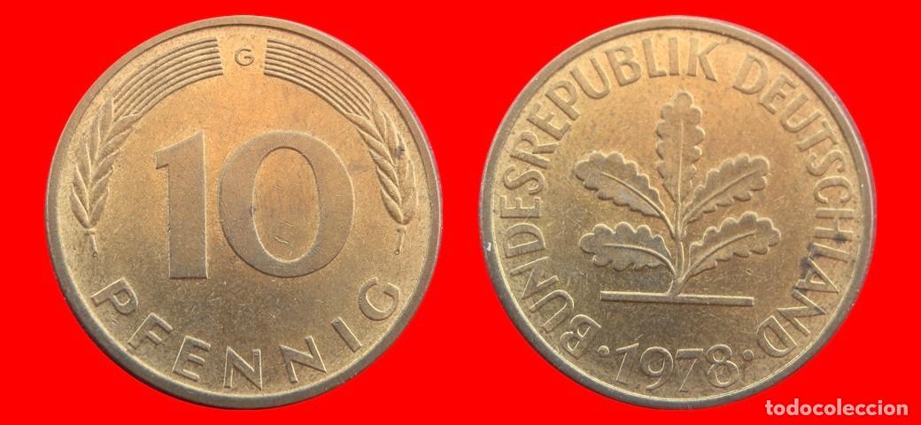 Monedas antiguas de Europa: 10 PFENNIG 1978-G BRD ALEMANIA-154618