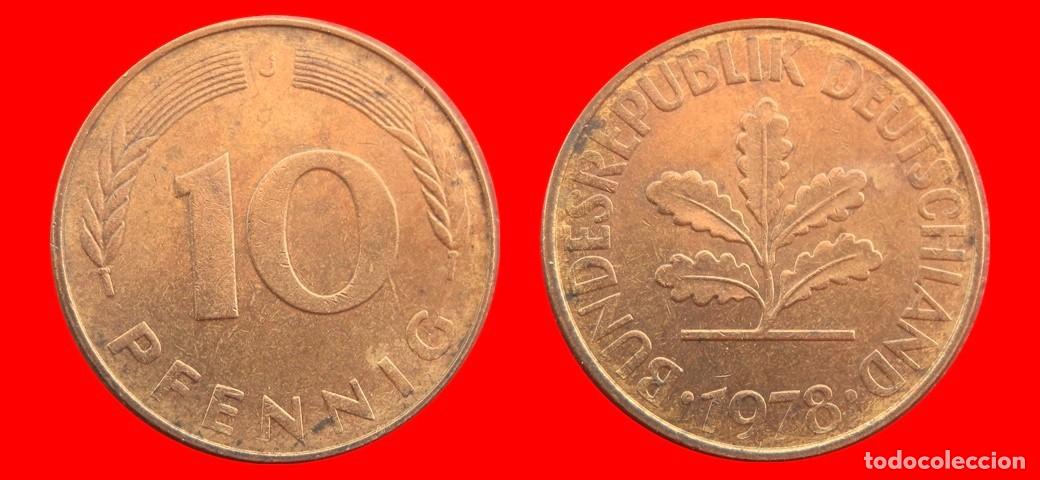 Monedas antiguas de Europa: 10 PFENNIG 1978-J BRD ALEMANIA-154619
