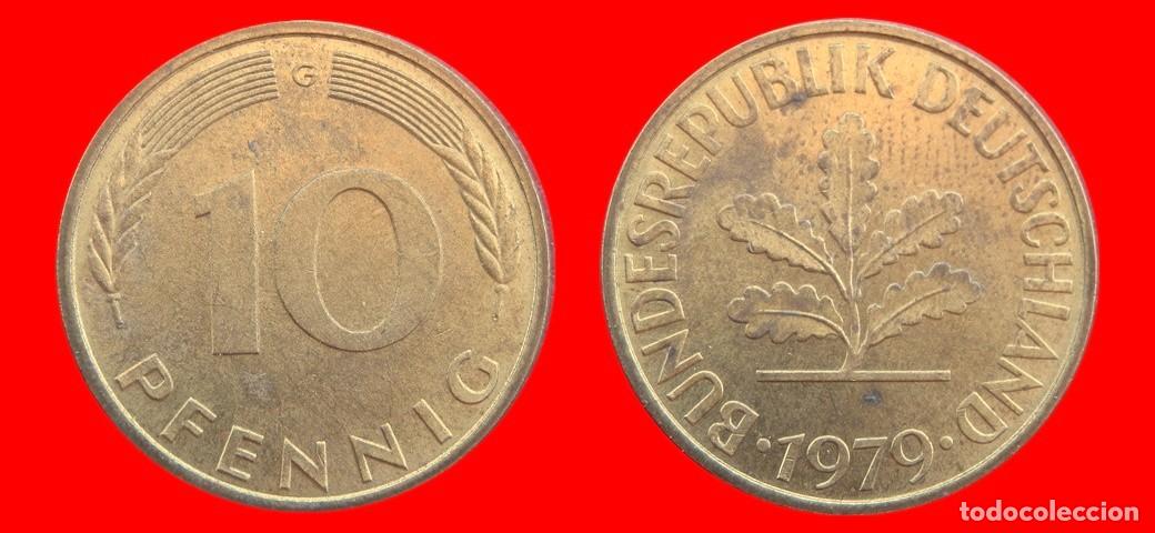 Monedas antiguas de Europa: 10 PFENNIG 1979-G BRD ALEMANIA-154622