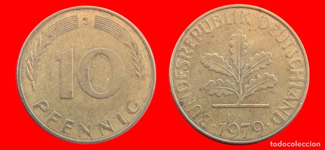 Monedas antiguas de Europa: 10 PFENNIG 1979-J BRD ALEMANIA-154623