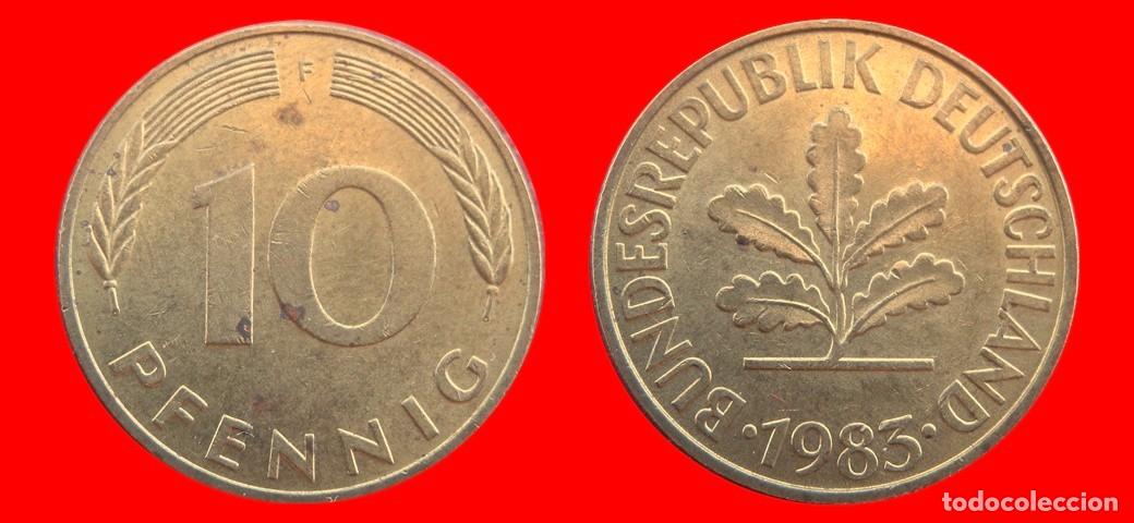 Monedas antiguas de Europa: 10 PFENNIG 1983-F BRD ALEMANIA-154637