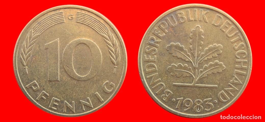 Monedas antiguas de Europa: 10 PFENNIG 1983-G BRD ALEMANIA-154638